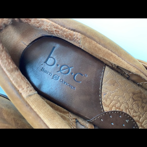 B.O.C ankle booties distressed brown leather size 10 - Picture 8 of 12